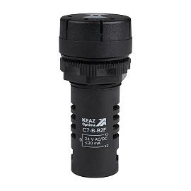 Зуммер с пульсирующим сигналом OptiSignal Compact D22 C7-B-B2F черный 24 В AC/DC  362179 КЭАЗ