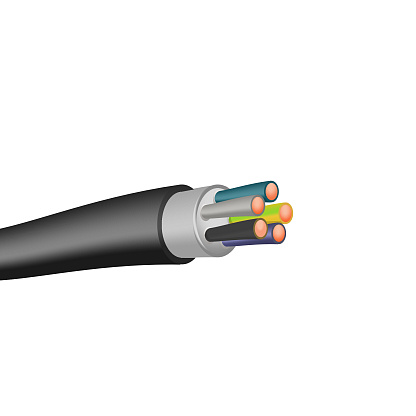 Изображение товара Кабель ВВГнг(A)-LS 5х2,5 ок (N,PE) 0,66 элпром