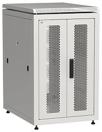 Шкаф сетевой 19" 18U 600х800мм двери передняя двустворчатая перфорированная задняя перфорированная серый LINEA N LN35-18U68-2PP ITK