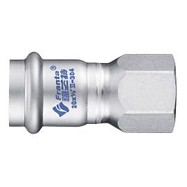 Переходник ВПр-ВР, 15х1/2, из нержавеющей стали SUS 316L, Franta V12151200L