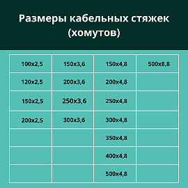 Стяжка кабельная (хомут) 120х2,5 нейлон белый /100шт./  ELO102070300005 Turmalion
