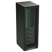 Шкаф телекоммуникационный серверный напольный 24U 800х1000 двери перфорированная/перфорированная, укомплектован вводом и заглушками RAL 9005 R5IT2481PFB DKC