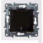 Изображение товара Розетка с заземлением IP44 Etika - со шторками с защитной крышкой 16А 250В винтовые зажимы - антрацит 672626 Legrand