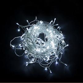 Гирлянда Бахрома  4,5х0,7м 200Led холодный свет 5000К прозрачный провод 3м соединение до 5шт IP44 CL22 32344 Feron