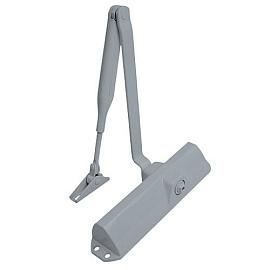 Доводчик для дверей весом до 90 кг, двухскоростной с рычагом DORMA TS-68 (серый)