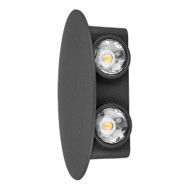 Светильник светодиодный накладной 4х1Вт Nuovo LED 130х40х80мм литой алюминий 3000К IP65 черный 4 луча 24363 2 duwi