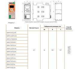 Устройство плавного пуска SBIM-2.2/5.6-04 2.2кВт, 5.6А, 3~ 400 (380)B, IP20, байпас встроен 00067100 INSTART