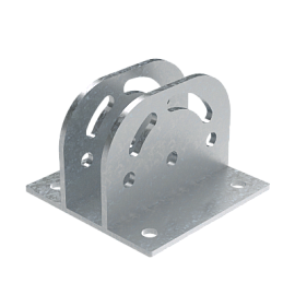 DKC BSF4104HDZ Крепление с площадкой шарнирное для профиля BPM-41, горячеоцинкованное