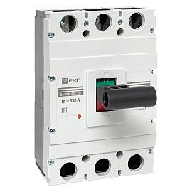 Выключатель автоматический 630А 3П трехполюсный ВА-99М 630/630А 3P 50кА IP30 mccb99-630-630m EKF