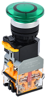 Кнопка D8-11MD "Грибок" d=22мм 1з+1р с подсветкой зеленая BBG30-11MD-3-12-K06 IEK