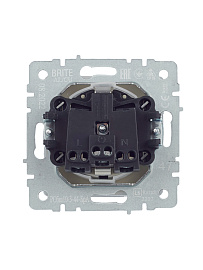 Розетка  с з/к/ш с кр. 16А IP44 РСбш10-3-44-БрА алюминий BRITE  BR-R16-16-44-K47 IEK