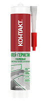 Клей-герметик КОНТАКТ гибридный санитарный профессиональный прозрачный 290мл 24504