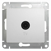 Розетка TV телевизионная GLOSSA скрытой установки оконечная 1dB механизм белый GSL000191 Systeme Electric