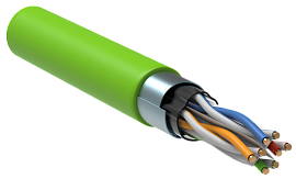 Витая пара F/UTP кат.6 4х2х0,57 (23AWG) LSLTx зеленый solid (305м) LC1-C604-322 ITK