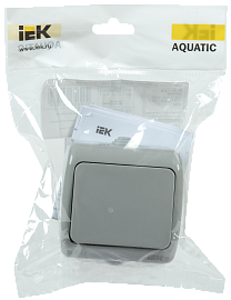 Выключатель одноклавишный ВС-20-1-0-A AQUATIC открытой установки 10А IP54 EVA10-K03-10-54 IEK