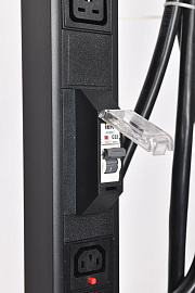 ITK BASE PDU вертикальный PV1113 45U 3 фазы 32А 38 розеток C13 + 10 розеток C19 с клеммной колодкой и кабелем 6м вилка IEC60309 (промышленная) синий