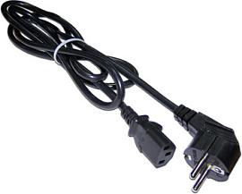 Кабель питания Schuko-C13, 3х0.75, 220В, 10А, 1.8 метра LAN-PP13/SH-1.8-BK Lanmaster