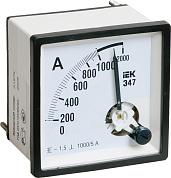 IEK Амперметр Э47 1000/5А класс точности 1,5 96х96мм IPA20-6-1000-E
