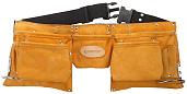 Пояс STAYER PROFESSIONAL для инструментов, кожаный, 11 карманов, 2 скобы STAYER Professional 38520