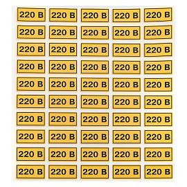Наклейка "220В" (20х40) EKF PROxima