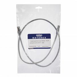 Шнур коммутационный F/UTP категория 5e LSZH нг(А)-HF 1,0 м, серый DR-191007 DATAREX