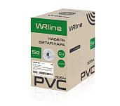 Витая пара неэкранированная U/UTP кат.5e 4x2x0,48 (24 AWG) PVC нг(А)-LS Серая одножильная внутренняя WR-UTP-4P-C5E-L-PVC-GY WRline 505755