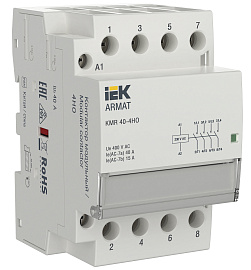 Контактор модульный ARMAT KMR 40А 230В AC 4НО AR-KMR10-040-40-230 IEK