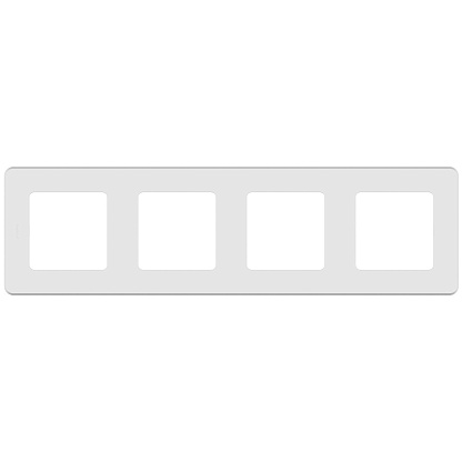 Изображение товара Рамка для розеток и выключателей 4 поста INSPIRIA белый 673960 Legrand