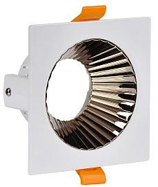 Светильник 4109 встраиваемый поворотный LIGHTING под лампу GU10 белый/шоколад пластик LT-UVB0-4109-GU10-1-K30 IEK