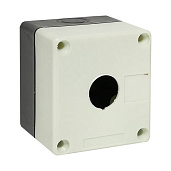 Корпус КП101 пластиковый 1 кнопка белый (cpb-101-w) EKF