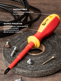 Отвертка Expert PH2x100 мм 1000В EKF PROxima ph-2-100-exp-in