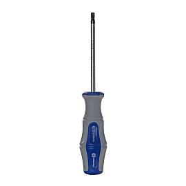 Отвертка Ultra Grip Torx Tamper-27 х 100 мм CR-V, двухкомпонентная рукоятка (1 шт.) подвес 910-072  КОБАЛЬТ