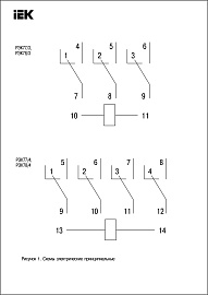 Реле промежуточное РЭК77/4(LY4) 10А 220В АC RRP10-4-10-220A IEK