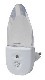 Ночник (светильник ночной) 0,5Вт LED белый ( NN-618-LS-W ) Б0019102 ЭРА