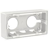 Коробка для открытой установки Unica New двухпостовая белый NU800418 Schneider Electric
