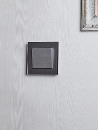 Изображение товара Переключатель 1-кл алюминиевый IEK ВС10-1-6-БрА монтаж скрытый IP20