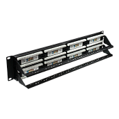Патч-панель 19", 48хRJ-45, UTP, 5e, 2U 10-0405 SUPRLAN
