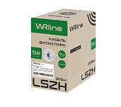 Витая пара неэкранированная U/UTP кат.5e 4x2x0,48 (24 AWG) LSZH нг(A)-HF Серая одножильная внутренняя WR-UTP-4P-C5E-L-LSZH-GY WRline 505756