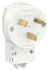 Вилка силовая BLANCA 2Р+N, 32А, 250В белая BLNSV003231 Systeme Electric