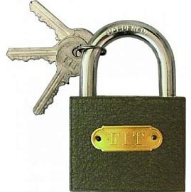 Замок навесной железный 75 мм (FIT 67175)