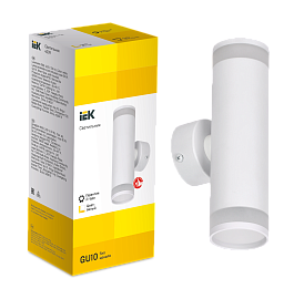 LIGHTING Светильник 4009 накладной настенный под лампу 2хGU10 белый IEK