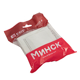 Розетка одинарная Минск скрытой установки с заземлением со шторками 16А с крышкой в сборе белый ERR16-029-100 EKF