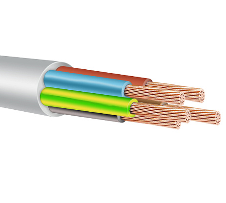 Изображение товара Провод ПВС 5х2.5 белый НКЗ