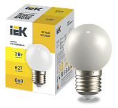 LIGHTING Лампа светодиодная декоративная G60 шар 3Вт 230В теплый белый E27 IEK