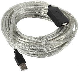 Кабель USB 2.0 интерфейсный, удлинитель AM/AF 5 м, активный VUS7049-5м VCOM
