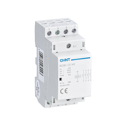 Изображение товара Модульный контактормодель CHINT NCH8-25/40 25А AC24V 50Hz