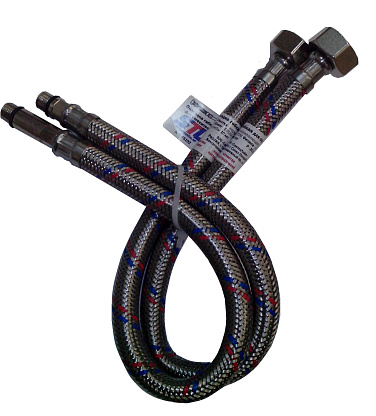 Изображение товара Гибкая подводка для смесителя М10х1/2" ВР 80 см (пара)