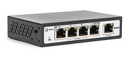 Коммутатор PoE Plus, мощность 120Вт, порты: 4-Ethernet, 1-Uplink SKAT PoE-4E-1E Бастион