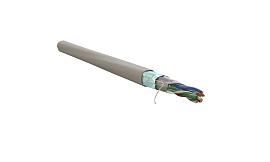 Витая пара экранированная F/UTP кат.5e 4x2x0,50 (24 AWG) LSZH нг(A)-HF Серая одножильная внутренняя WR-FTP-4P-C5E-LSZH-GY WRline 505752