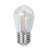 Лампа светодиодная PLED- ECO- S14 1w E27 2700K CLEAR .5040625 Jazzway